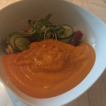L'Restaurant - The carrot soup with jumbo lump crabmeat - #delish - French Near Me - Beverly Hills, California