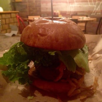 Bareburger - Forest Hills - Burger with special sauce and fried onions. - Burgers Near Me - Forest Hills, New York