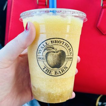 Wall Brothers Orchards - The Barn - Apple Cider Slushie - Desserts Near Me - Orem, Utah