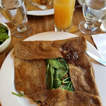 Le Billig - Duck cheese spinach crepe. Merci* - Creperies Near Me - Quebec City, Quebec