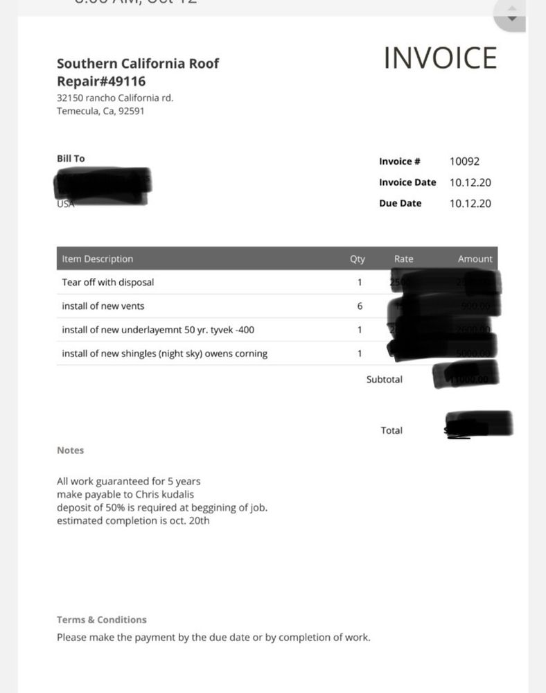 Slide of Southern California Roof Repair