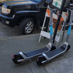 Scoot - Photo of my parked scooter.