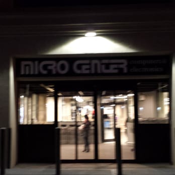Micro Center - Entrance at dark - Electronics Near Me - Brooklyn, New York