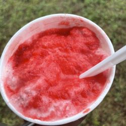 Aw'sum Snowballs - Strawberry cheesecake, condensed milk