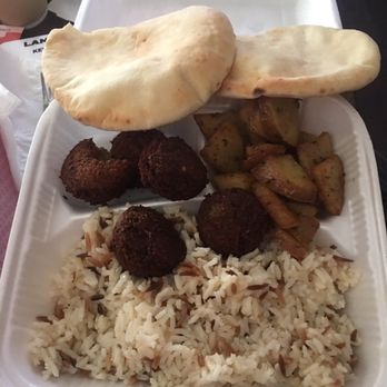 Sofra Kebab House - Turkish rice, Falafel, potatoes and pita bread - Mediterranean Near Me - Plano, Texas