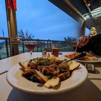 Deeds Bar And Grill - Buttermilk Fried Chicken and Apple Salad. - Breakfast & Brunch Near Me - Paso Robles, California