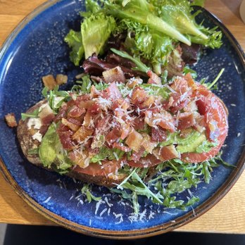 Soul Grind Coffee Roasters - Bacon & Avocado Toast - Coffee & Tea Near Me - Pacifica, California Soul Grind Coffee Roasters - Bacon & Avocado Toast - Coffee & Tea Near Me - Pacifica, California