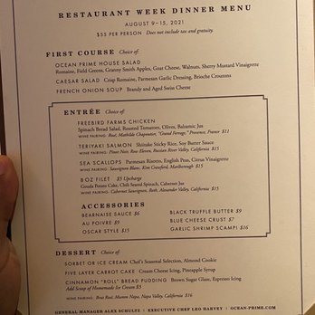 Ocean Prime - Restaurant week - Seafood Near Me - Washington, DC, District of Columbia
