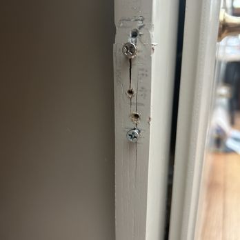 Adval Construction - More damage and holes in cabinet frames from mistakes during door mounting. - General Contractors Near Me - Pacheco, California