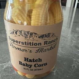 Hatch chili baby corn.