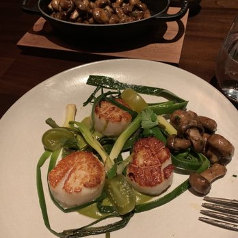 The Library - My scallops and side of mushrooms - New American Near Me - Las Vegas, Nevada The Library - My scallops and side of mushrooms - New American Near Me - Las Vegas, Nevada