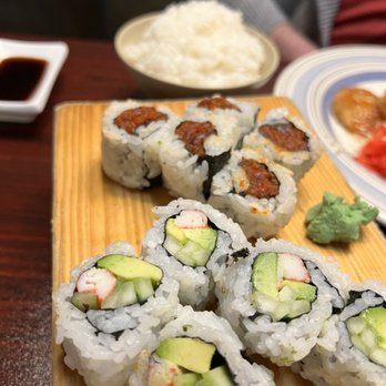 Kotobuki - Spicy Tuna roll and California roll - Japanese Near Me - Norfolk, Virginia Kotobuki - Spicy Tuna roll and California roll - Japanese Near Me - Norfolk, Virginia