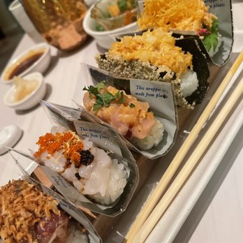 Nami Nori - Create your own temaki set  Tuna poke Scallop xo Kanpachi Spicy tuna Lobster - Sushi Bars Near Me - Montclair, New Jersey