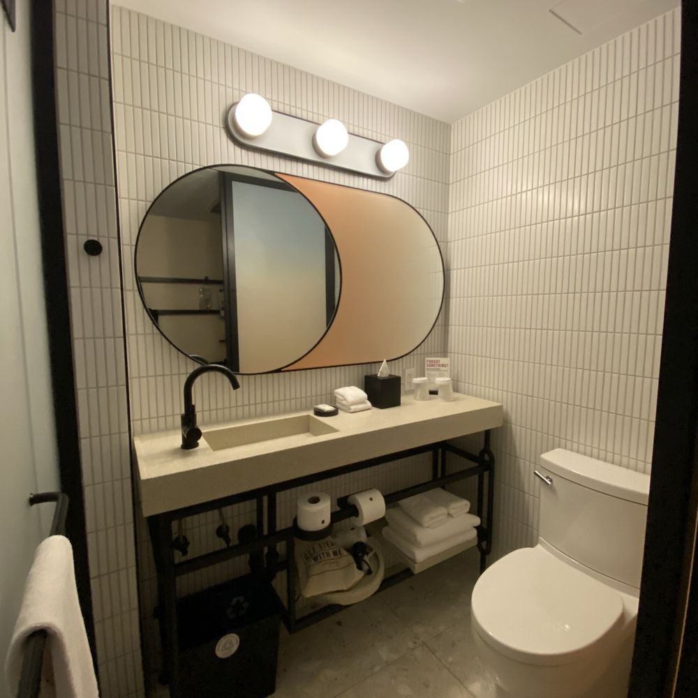 Moxy Miami South Beach - Bathroom - Hotels Near Me - Miami Beach, Florida Moxy Miami South Beach - Bathroom - Hotels Near Me - Miami Beach, Florida
