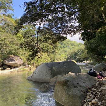 Vallarta Botanical Gardens - Down by the river where you can enter to swim - Botanical Gardens Near Me - Cabo Corrientes, JAL Vallarta Botanical Gardens - Down by the river where you can enter to swim - Botanical Gardens Near Me - Cabo Corrientes, JAL