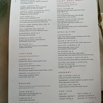 Glass Kitchen - Menu as of Feb 2024 - Breakfast & Brunch Near Me - Markham, Ontario
