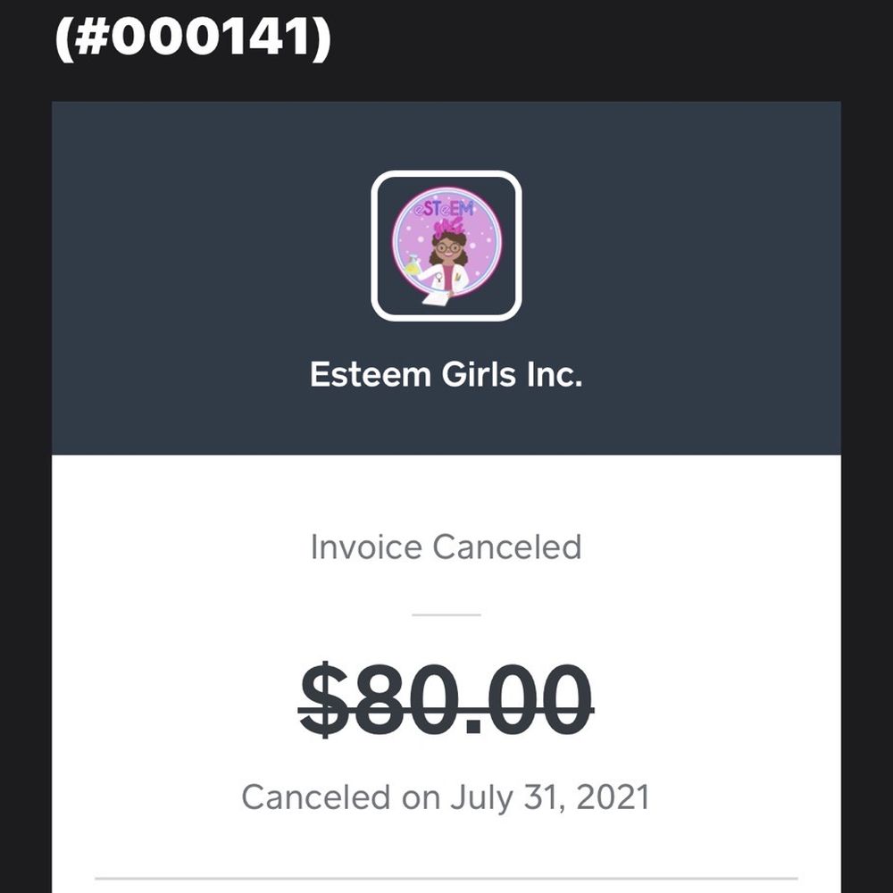Esteem Girls - She conveniently canceled this invoice but charged me tuition Like how? - Educational Services Near Me - Elkins Park, Pennsylvania Esteem Girls - She conveniently canceled this invoice but charged me tuition Like how? - Educational Services Near Me - Elkins Park, Pennsylvania