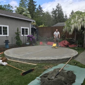 Sub Stone Contracting - a concrete patio being built - Landscaping Near Me Sub Stone Contracting - a concrete patio being built - Landscaping Near Me