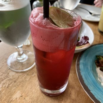 AMBAR Restaurant, Clarendon - Hibiscus soda - Modern European Near Me - Arlington, Virginia