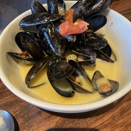 Steamed Mussels