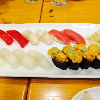Sushi Ken - Sushi - bluefin tuna, scallop, Chu-toro, hirame, uni. - Sushi Bars Near Me - Torrance, California Sushi Ken - Sushi - bluefin tuna, scallop, Chu-toro, hirame, uni. - Sushi Bars Near Me - Torrance, California