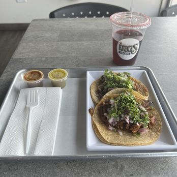 Ino's Tacos - Steak GF taco and Al Pastor GF taco - Gluten-Free Near Me - La Grange Park, Illinois