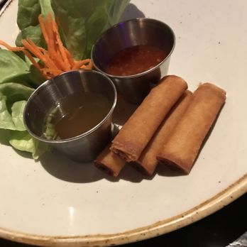 Mora Asian Fusion - My plate of lumpia! (There were about 4 more to begin with) - Sushi Bars Near Me - Plainfield, Illinois Mora Asian Fusion - My plate of lumpia! (There were about 4 more to begin with) - Sushi Bars Near Me - Plainfield, Illinois