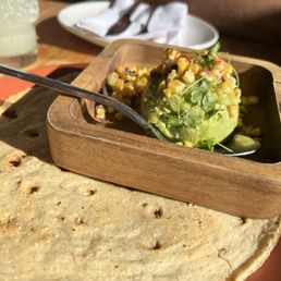 Guacamole with corn
