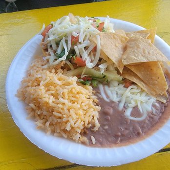 Tacos el Hermano - Sope plate with rice and beans - Mexican Near Me - Los Angeles, California