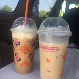Re-made iced latte vs. initial "iced latte" (no taste of coffee at all) - colors tell the story. Re-made iced latte vs. initial "iced latte" (no taste of coffee at all) - colors tell the story.