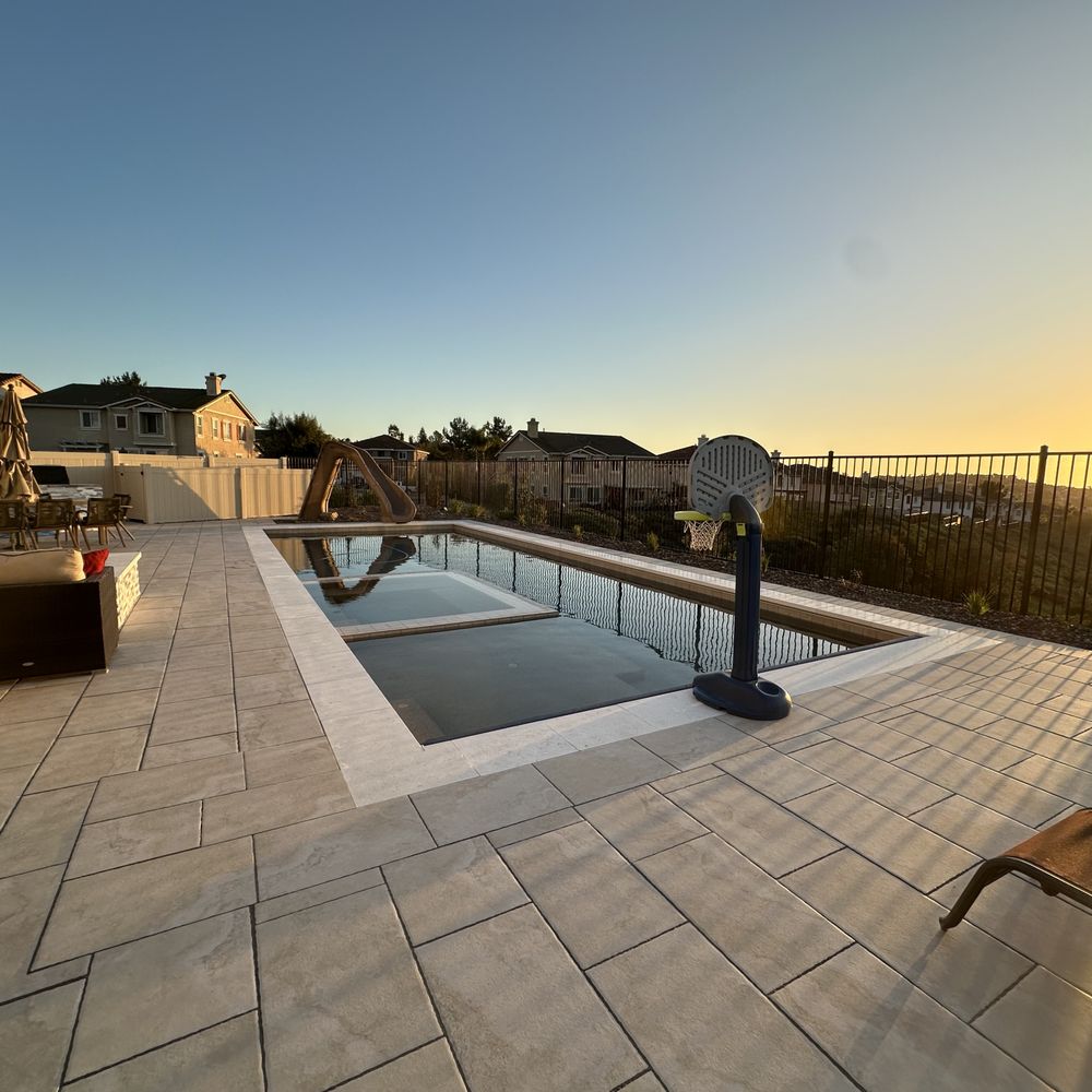 Murillo Landscape - a patio with a swimming pool - Masonry/Concrete Near Me - Escondido, California Murillo Landscape - a patio with a swimming pool - Masonry/Concrete Near Me - Escondido, California