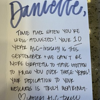Abundant Life Chiropractic - They are so sweet! 10 years?! - Chiropractors Near Me - Rancho Cucamonga, California