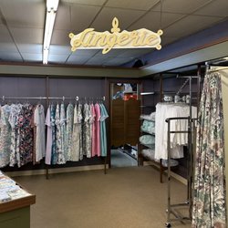 Cute little department store, staffed by cute little old ladies.  BUT, my ideal of lingerie is a little different.