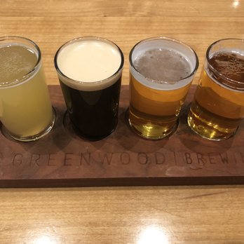 Greenwood Brewing - Beer flight - Brewpubs Near Me - Phoenix, Arizona