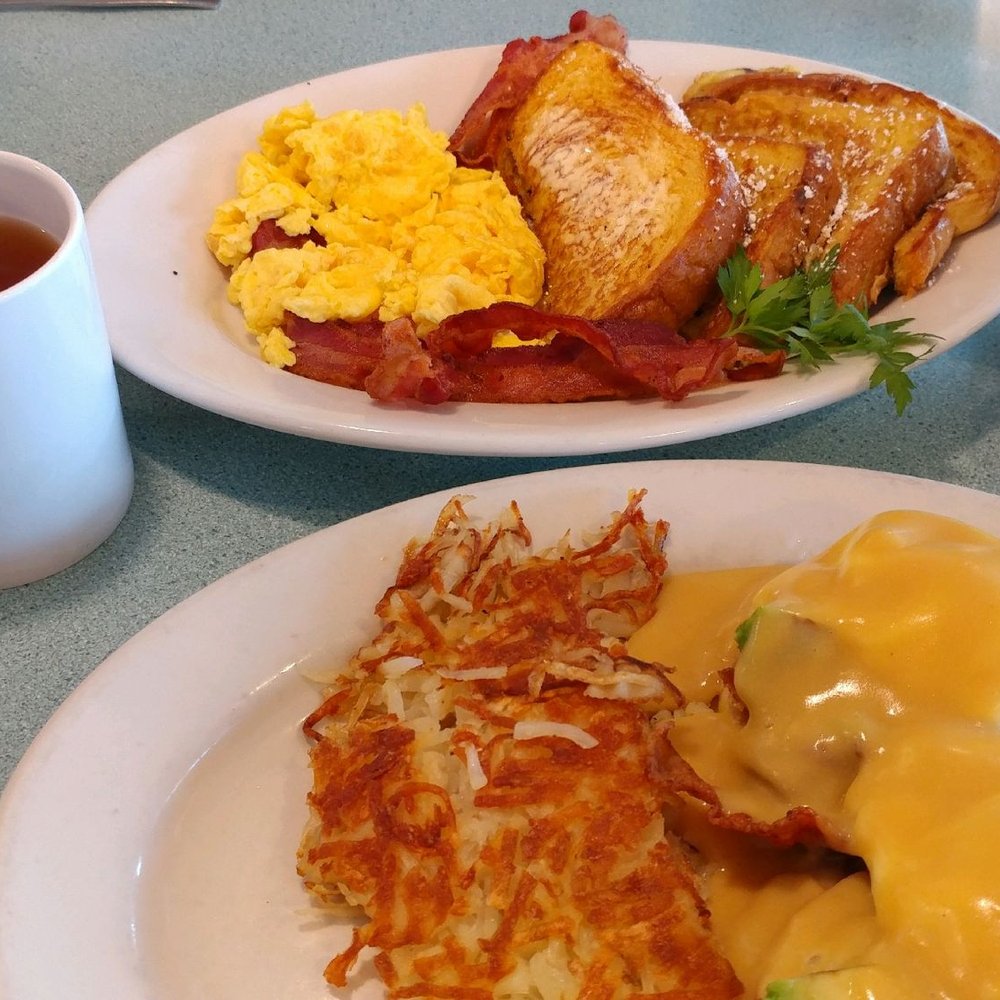 Pegah's Kitchen - French toast combo and California Benedict! - American Near Me - Escondido, California Pegah's Kitchen - French toast combo and California Benedict! - American Near Me - Escondido, California