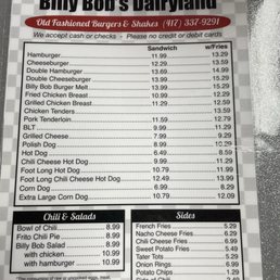 Food menu Food menu