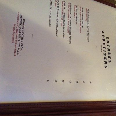 Menu photo 1 Le P'tit Plateau Montreal, QC Menu photo 1 Le P'tit Plateau Montreal, QC