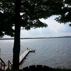 Owasco Yacht Club - View of the swim dock. Guarded by paid lifeguards