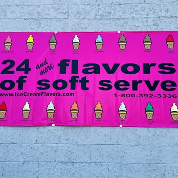 Dougie’s Ice Cream - a pink banner for 24 flavors of soft serve - Ice Cream & Frozen Yogurt Near Me - Westland, Michigan Dougie’s Ice Cream - a pink banner for 24 flavors of soft serve - Ice Cream & Frozen Yogurt Near Me - Westland, Michigan