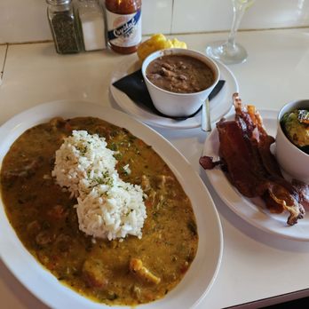 Sawyer & Co - Crawfish etouffe , red beans & rice , brussels & bacon - Diners Near Me - Austin, Texas Sawyer & Co - Crawfish etouffe , red beans & rice , brussels & bacon - Diners Near Me - Austin, Texas