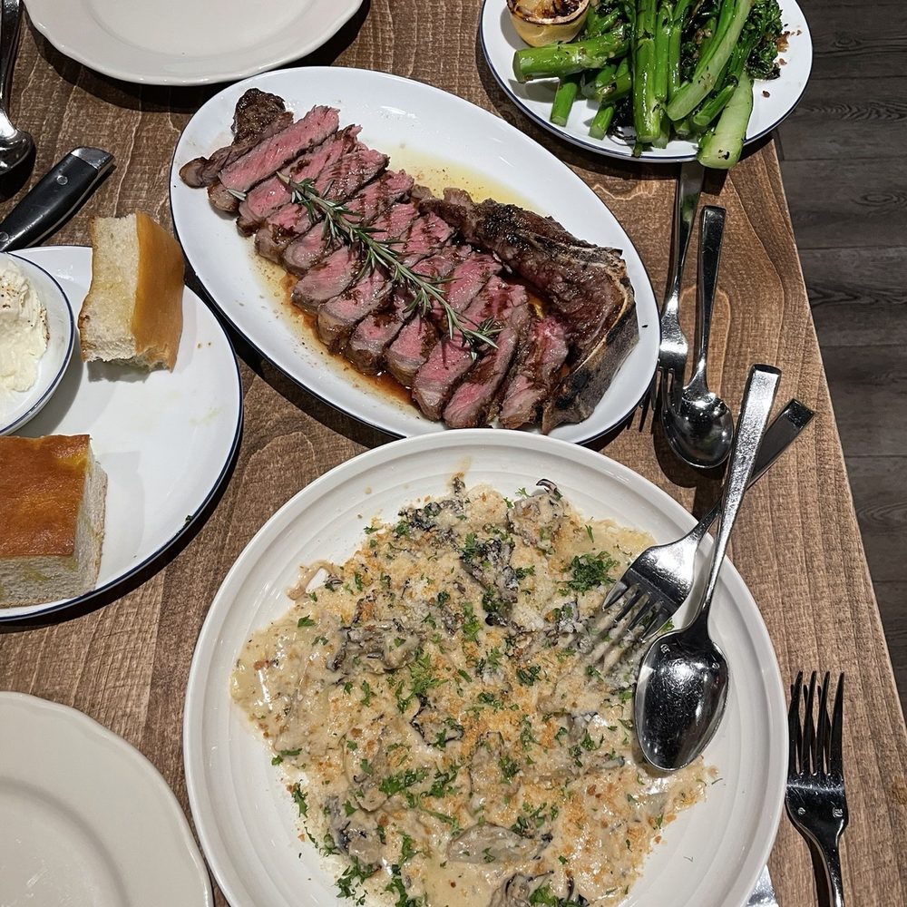 Ofena - Mushroom past, steak, Grilled Broccolini - Italian Near Me - San Francisco, California
