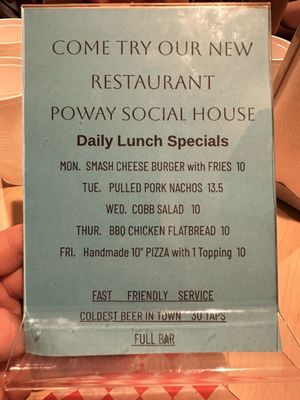 Menu photo 5 Poway Social House Poway, CA