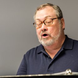 Pakachoag Music School of Greater Worcester - An adult vocal student works on his craft during lesson time.