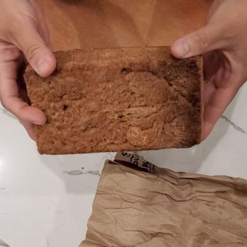 Seed Bakery - Bottom of spelt bread. See that burnt bit on the side? - Bakeries Near Me - Pasadena, California Seed Bakery - Bottom of spelt bread. See that burnt bit on the side? - Bakeries Near Me - Pasadena, California