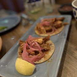 Cocina Hermanas - Pollo Tinga Tacos (Marinated Chicken Tacos)