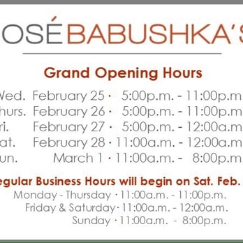 Jose Babushka's - Grand opening - Mexican Near Me - Grand Rapids, Michigan