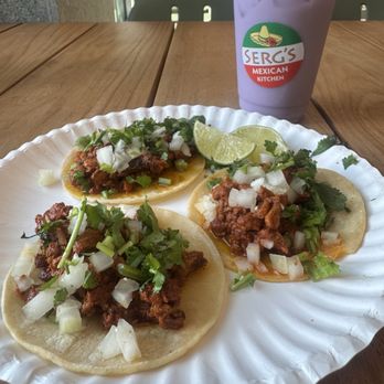 Serg’s Mexican Kitchen - Ube horchata + Taco tues special $3 tacos (al pastor) - Mexican Near Me - Honolulu, Hawaii Serg’s Mexican Kitchen - Ube horchata + Taco tues special $3 tacos (al pastor) - Mexican Near Me - Honolulu, Hawaii
