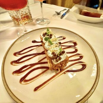 Le Train Bleu - Caramelised millefeuille, Madagascar vanilla cream - French Near Me - Paris, 75 Le Train Bleu - Caramelised millefeuille, Madagascar vanilla cream - French Near Me - Paris, 75