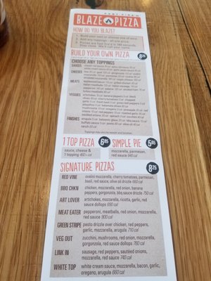 Menu photo 4 Blaze Pizza Bakersfield, CA