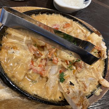Rodeio Grill and Restaurant - Chicken with shrimp topping  For one and a half miles arep - Brazilian Near Me - West Long Branch, New Jersey